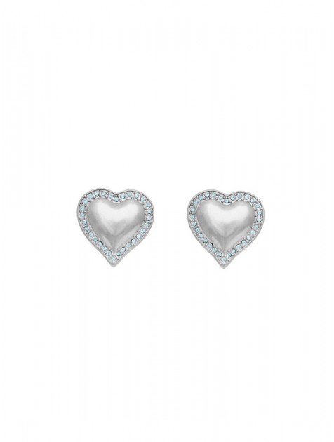 KALEIDO ALLEGRA CLIPS(SILVER/BLUE) Ασημένια σκουλαρίκια από μασίφ ορείχαλκο 