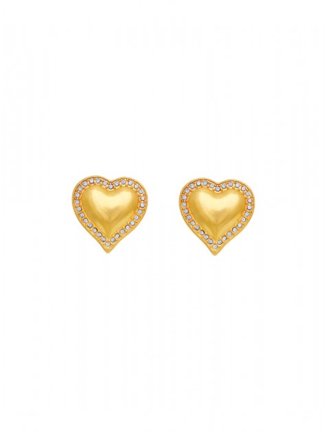 KALEIDO ALLEGRA CLIPS (GOLD/CRYSTAL) Χρυσά σκουλαρίκια από μασίφ ορείχαλκο 