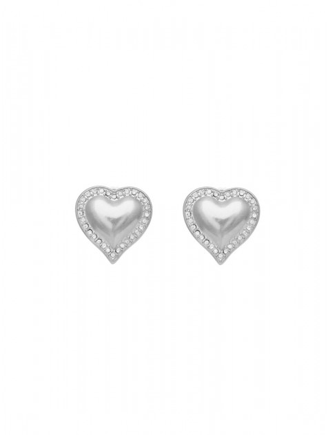 KALEIDO ALLEGRA CLIPS(SILVER/CRYSTAL) Ασημένια σκουλαρίκια από μασίφ ορείχαλκο 