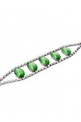 KALEIDO RENEE NECKLACE Πράσινο κολιέ από ορείχαλκο επάργυρο