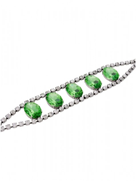 KALEIDO RENEE NECKLACE Πράσινο κολιέ από ορείχαλκο επάργυρο