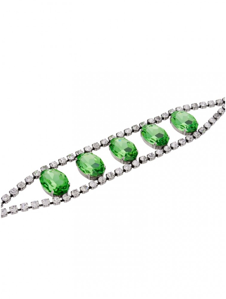 KALEIDO RENEE NECKLACE Πράσινο κολιέ από ορείχαλκο επάργυρο