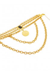 KALEIDO FRANCESCA BELT/NECKLACE Χρυσή Ζώνη/ Κολιέ από ορείχαλκο επιχρυσωμένο 24 καρατίων