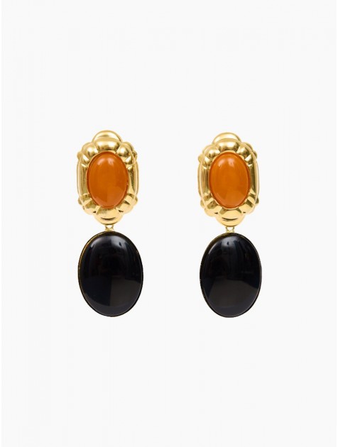 KALEIDO PATRIZIA Earrings Σκουλαρίκια από ορείχαλκο επιχρυσωμένο 24 καρατίων