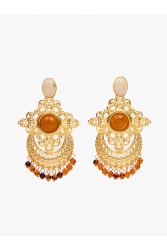 KALEIDO NOA Earrings Σκουλαρίκια από ορείχαλκο επιχρυσωμένο 24 καρατίων