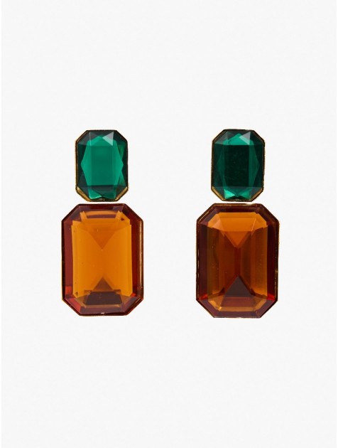 KALEIDO MONICA Earrings Σκουλαρίκια από ορείχαλκο επιχρυσωμένο 24 καρατίων