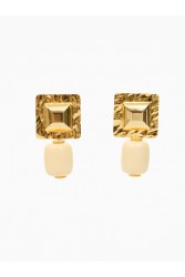 KALEIDO GISELLE Earrings Σκουλαρίκια από ορείχαλκο επιχρυσωμένο 24 καρατίων