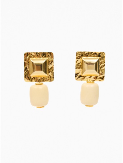 KALEIDO GISELLE Earrings Σκουλαρίκια από ορείχαλκο επιχρυσωμένο 24 καρατίων