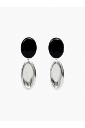 KALEIDO NOIRE Earrings Σκουλαρίκια από ορείχαλκο επαργυρωμένα