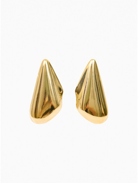 KALEIDO ZION Earrings Gold Σκουλαρίκια από ορείχαλκο επιχρυσωμένο 24 καρατίων