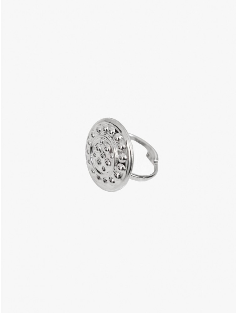 KALEIDO HELIOS Ring Silver Δαχτυλίδι από επάργυρο ρυθμιζόμενο ορείχαλκο