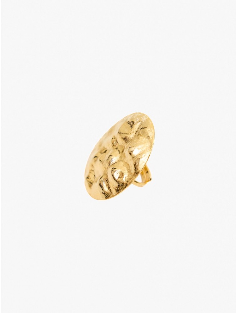 KALEIDO COSETTE Ring Gold Ρυθμιζόμενο μπρούτζινο δαχτυλίδι 24 καρατίων επίχρυσο