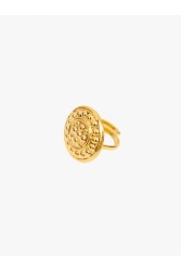 KALEIDO HELIOS Ring Gold Ρυθμιζόμενο μπρούτζινο δαχτυλίδι 24 καρατίων επίχρυσο