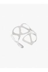 KALEIDO OLATU Bracelet Silver Επάργυρο βραχιόλι από ορείχαλκο σφυρήλατο