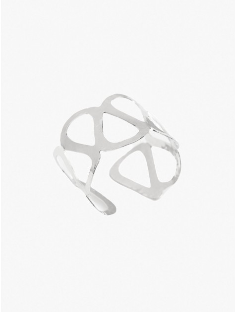 KALEIDO OLATU Bracelet Silver Επάργυρο βραχιόλι από ορείχαλκο σφυρήλατο