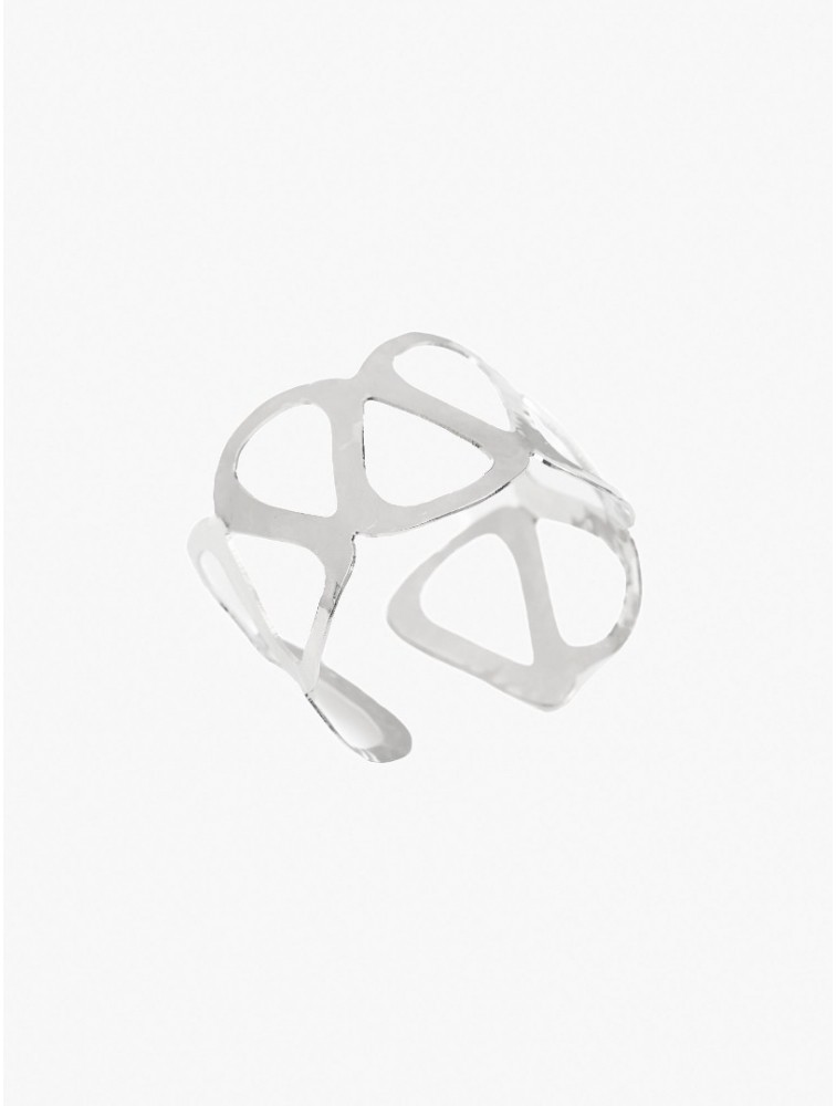KALEIDO OLATU Bracelet Silver Επάργυρο βραχιόλι από ορείχαλκο σφυρήλατο