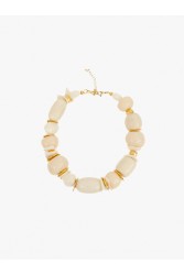 KALEIDO SAMANTHA Necklace Μπεζ κολιέ με χάντρες