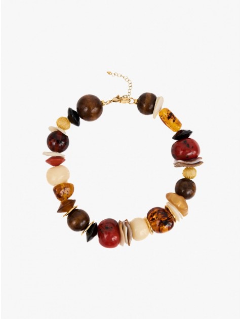 KALEIDO NAOMI Necklace Πολύχρωμο κολιέ με χάντρες