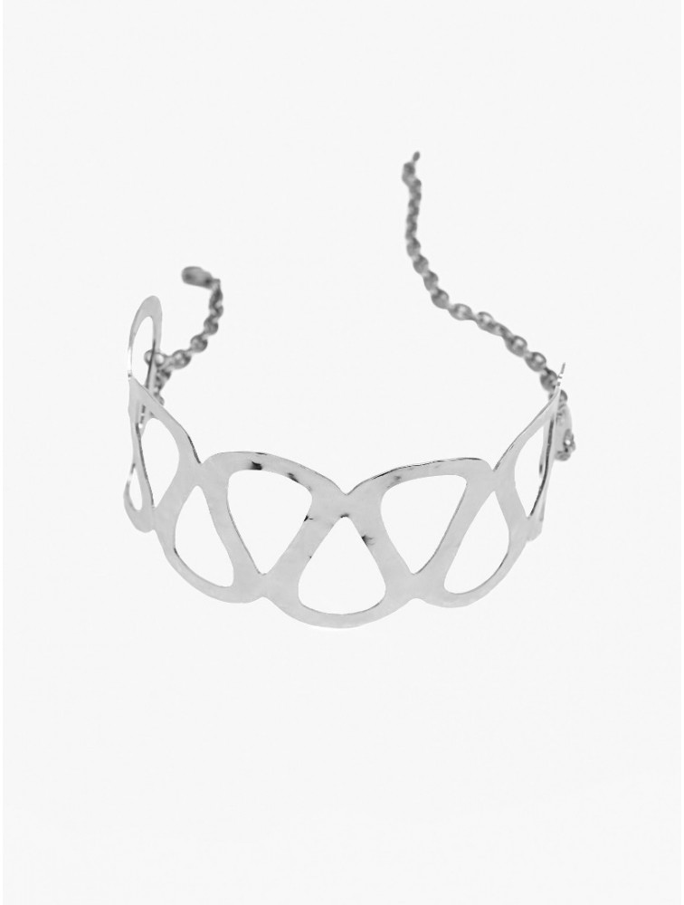 KALEIDO ECHO CHOKER Silver Ασημένιο Τσόκερ από Επάργυρο σφυρηλατημένο ορείχαλκο
