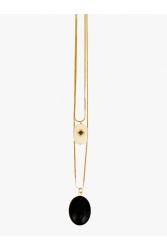 KALEIDO RAQUEL Necklace Κολιέ με αλυσίδες από ανοξείδωτο ατσάλι 2 σε 1