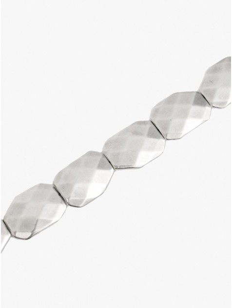 KALEIDO NEBULA Necklace Silver Τσόκερ με ακρυλικές χάντρες 
