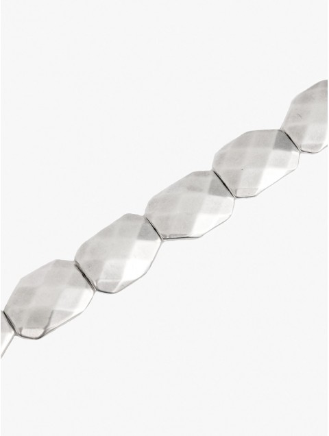 KALEIDO NEBULA Necklace Silver Choker with acrylic beads