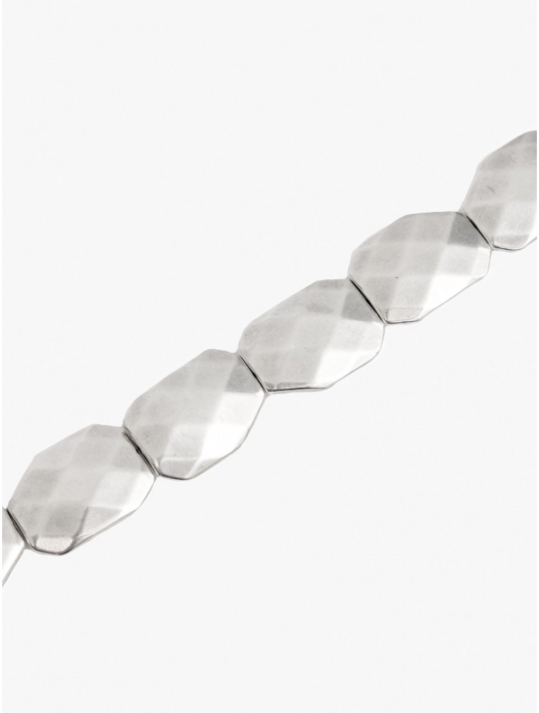 KALEIDO NEBULA Necklace Silver Τσόκερ με ακρυλικές χάντρες