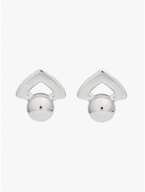 KALEIDO IVY Earrings Silver Σκουλαρίκια από ορείχαλκο επαργυρωμένα