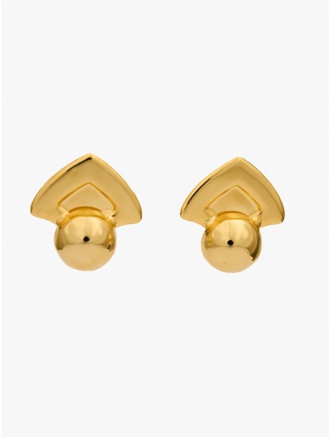 KALEIDO IVY Earrings Gold Σκουλαρίκια από ορείχαλκο επιχρυσωμένο 24 καρατίων