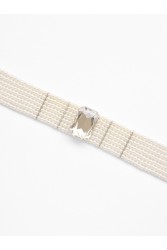 KALEIDO Callisto Choker Silver Επάργυρο Κολιέ από Ορείχαλκο και Πέρλες