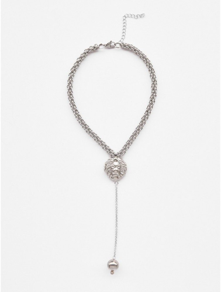 KALEIDO Moa Necklace Επάργυρο κολιέ από Ανοξείδωτο Ατσάλι