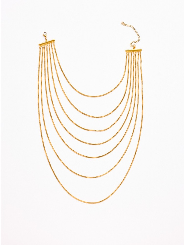 KALEIDO Blaze Necklace Επιχρυσωμένο Κολιέ από Ανοξείδωτο Ατσάλι