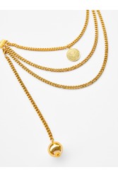 KALEIDO Lumiere Belt Necklace Επιχρυσωμένη Ζώνη κολιέ από Ανοξείδωτο Ατσάλι