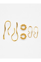 KALEIDO Aetheras Earrings Gold Set of 6 Items