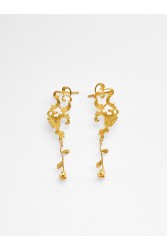 KALEIDO Calla Lilly Earrings Επίχρυσα Σκουλαρίκια από Ορείχαλκο