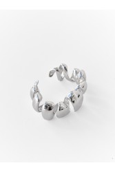 KALEIDO Ribbon Bracelet Silver Επάργυρο Βραχιόλι από Ορείχαλκο