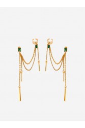 KALEIDO Eris Earrings Χρυσά Σκουλαρίκια από Ανοξείδωτο Ατσάλι