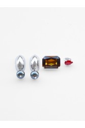 KALEIDO Prisma Earrings Ασημένια Σκουλαρίκια από Ορείχαλκο