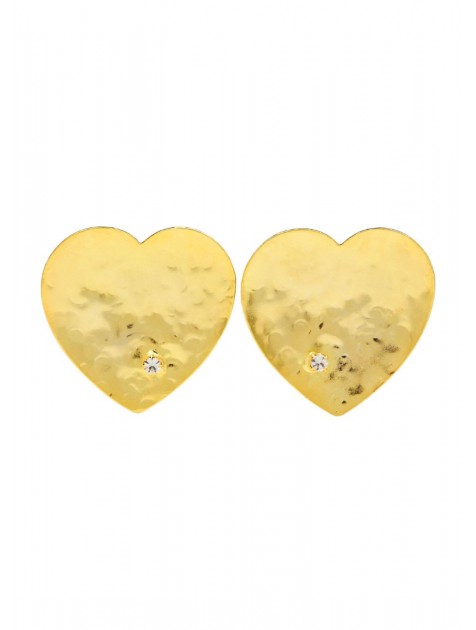 KALEIDO AGAPE Earrings Χρυσά Σκουλαρίκια από ορείχαλκο 24 καρατίων