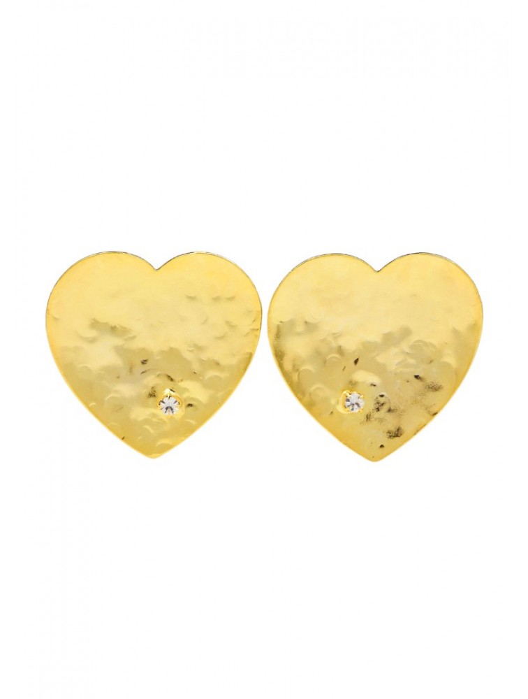 KALEIDO AGAPE Earrings Χρυσά Σκουλαρίκια από ορείχαλκο 24 καρατίων