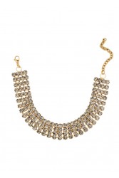 KALEIDO HONESTY Necklace Χρυσό Κολιέ με στρας
