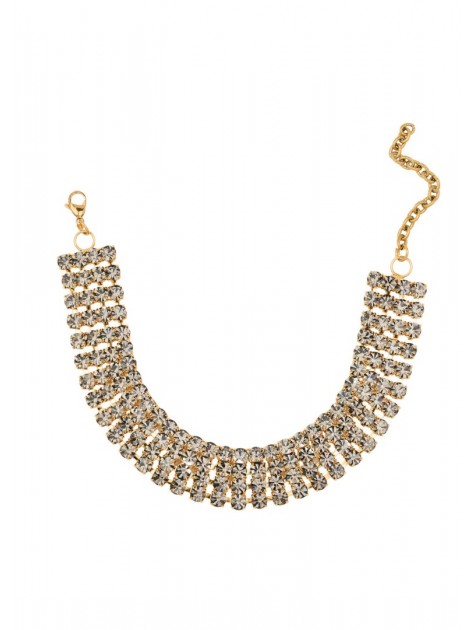 KALEIDO HONESTY Necklace Χρυσό Κολιέ με στρας