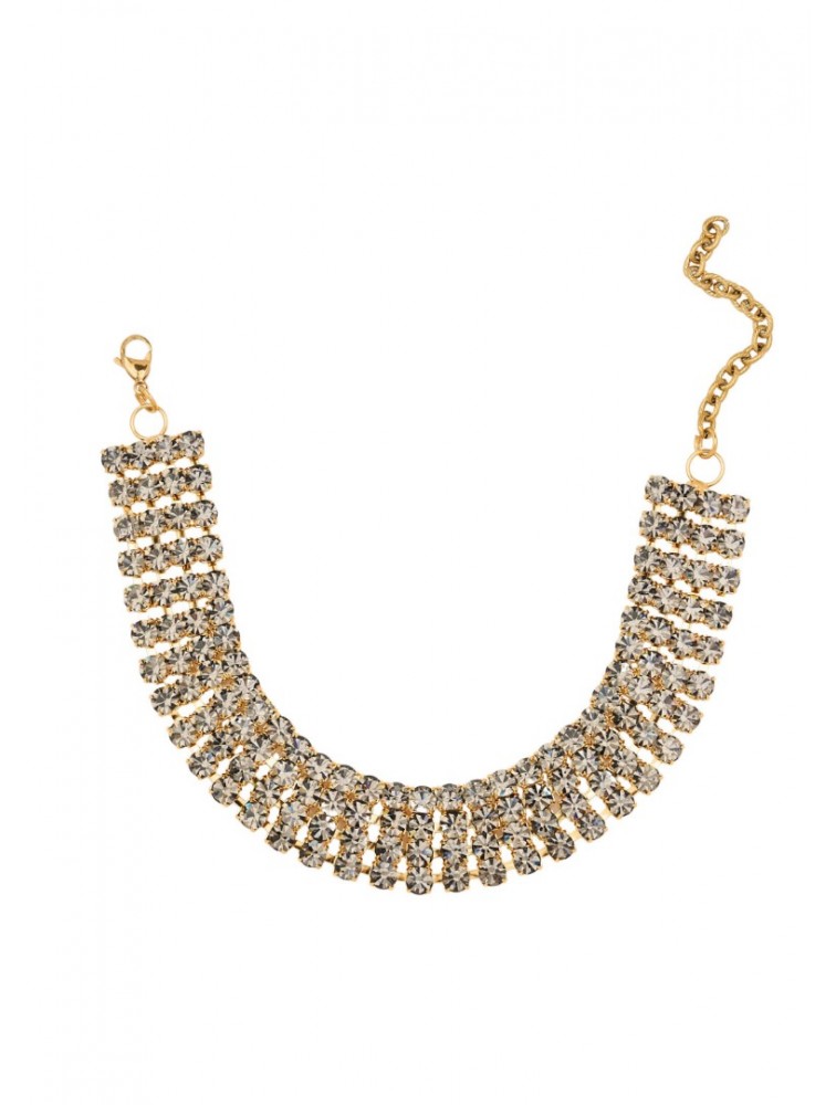 KALEIDO HONESTY Necklace Χρυσό Κολιέ με στρας