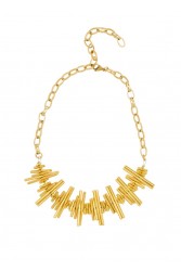 KALEIDO MADNESS Necklace Χρυσό Κολιέ από ορείχαλκο επιχρυσωμένο 24 καρατίων