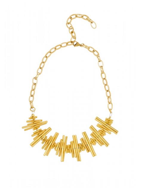KALEIDO MADNESS Necklace Χρυσό Κολιέ από ορείχαλκο επιχρυσωμένο 24 καρατίων