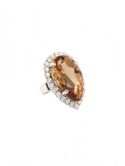 KALEIDO GRIEF Ring Ασημένιο Δαχτυλίδι με στρας