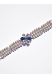 KALEIDO  Lantana Necklace Επάργυρο Κολιέ από Ανοξείδωτο Ατσάλι με Πέρλες
