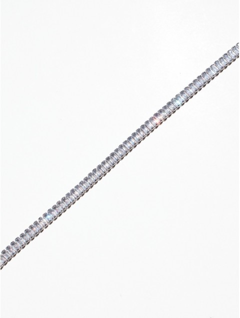 KALEIDO Alba Choker Silver Επάργυρο Κολιέ από Ανοξείδωτο Ατσάλι με Ζιργκόν