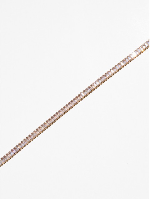KALEIDO Alba Necklace Επιχρυσωμένο Κολιέ από Ανοξείδωτο Ατσάλι με Ζιργκόν