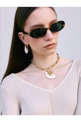 KALEIDO Almi Necklace Gold Επιχρυσωμένο Κολιέ από Ανοξείδωτο Ατσάλι